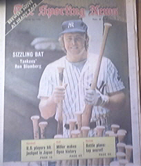 The Sporting News 6/30/1973 Ron Blomberg Cover