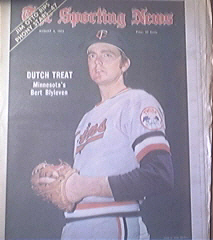 The Sporting News 8/4/1973 Bert Blyleven Cover