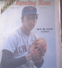The Sporting News 10/27/1973 Jon Matlack Cover