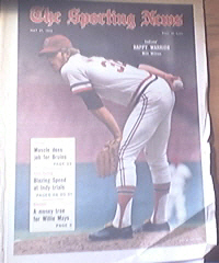 The Sporting News 5/27/1972 Indians' Milt Wilcox Cover