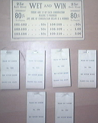 1940's Buy War Bonds Wet And Win Game