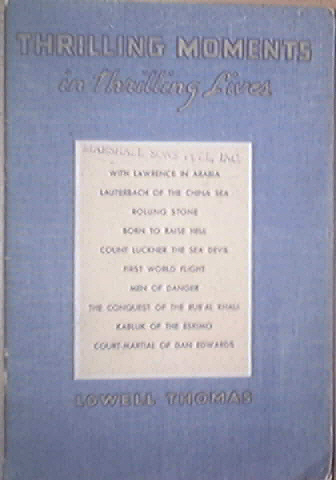 THRILLING MOMENTS IN THRILLING LIVES 1936