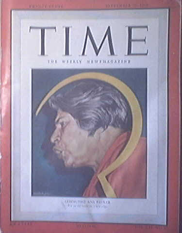 Time Magazine, 9/20/1948, Communist Ana Pauker cover