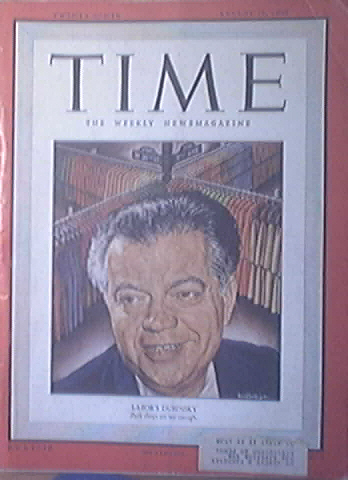 Time Magazine, 8/29/1949, Labor's David Dubinsky cover