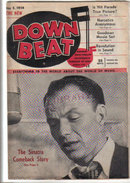 Down Beat Magazine 1954 Frank Sinatra ,James P. Johnson