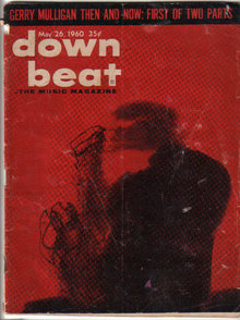 Down Beat Magazine 1960 Gerry Mulligan ,Billie Holiday