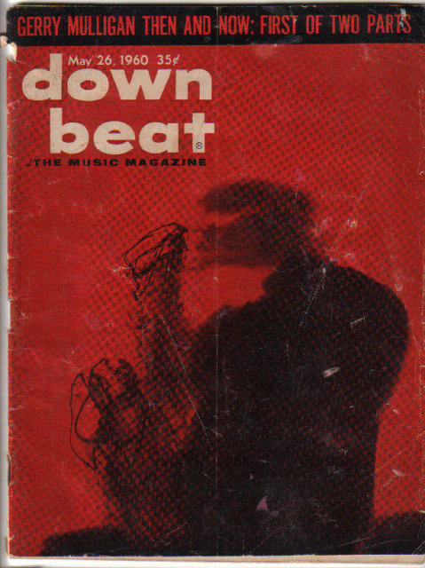 Down Beat Magazine 1960 Gerry Mulligan ,Billie Holiday