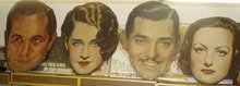 Vintage 1930's SCARCE Big Posters of Clark Gabel, Joan Crawford, Norma Shearer, Robert Montgomery