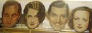Vintage 1930's SCARCE Big Posters of Clark Gabel, Joan Crawford, Norma Shearer, Robert Montgomery