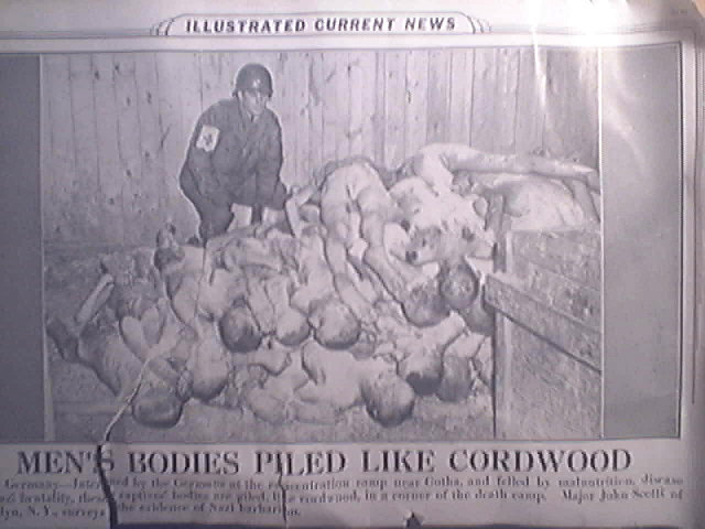 Concentration Camp Germany 1940's Picture Men's Bodies Gotha, Germany