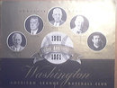 Souvenir Program 1901-1955 Golden Anniversary Washington American League Baseball Club