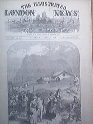 London Illustrated News 8/1872 Gatling Gun, Dr. Livingston, Riots At Belfast