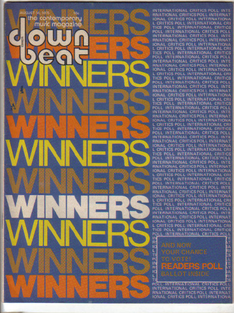 Down Beat Magazine 8/14/1975 KLAUS DOLDINGER, Milt Jackson, Harvey Mason, Mayuto Correa