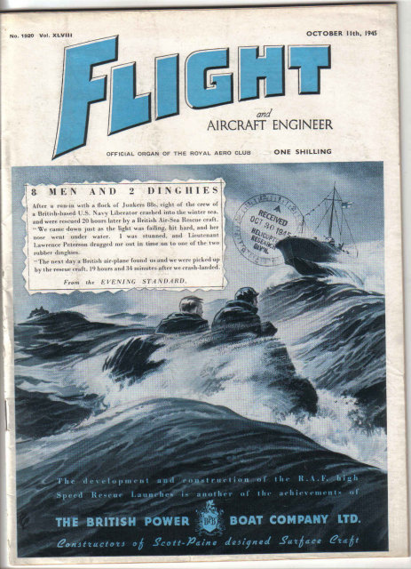 FLIGHT UK Magazine 10/11/45 Fairey Torpedo Dive-bomber, Sea Hornet, de Havilland Dove, Airplanes, Aviation