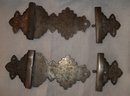 Two Old Pairs of Nickle Album or Bible Hinges