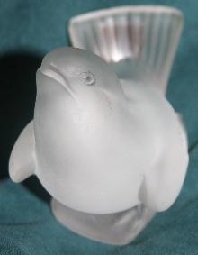 Sell one like this Lalique FRANCE SPARROW FROSTED CRYSTAL SCULPTURE PAPERWEIGHT SIGNED