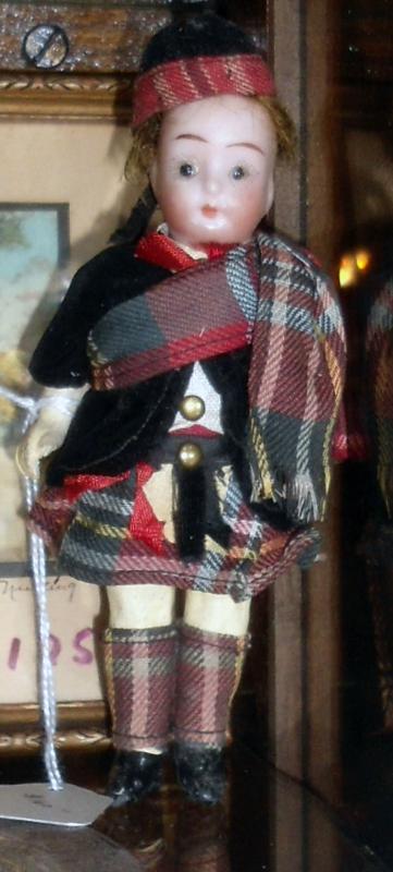 Antique William Goebel All Original Scottish Dollhouse Doll