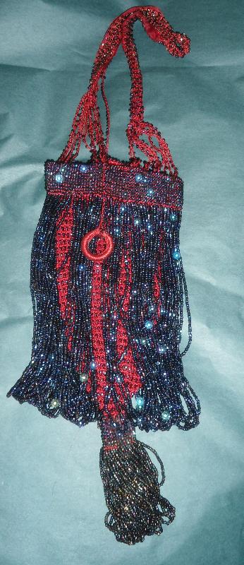 Vintage Beaded Flapper Hangbag