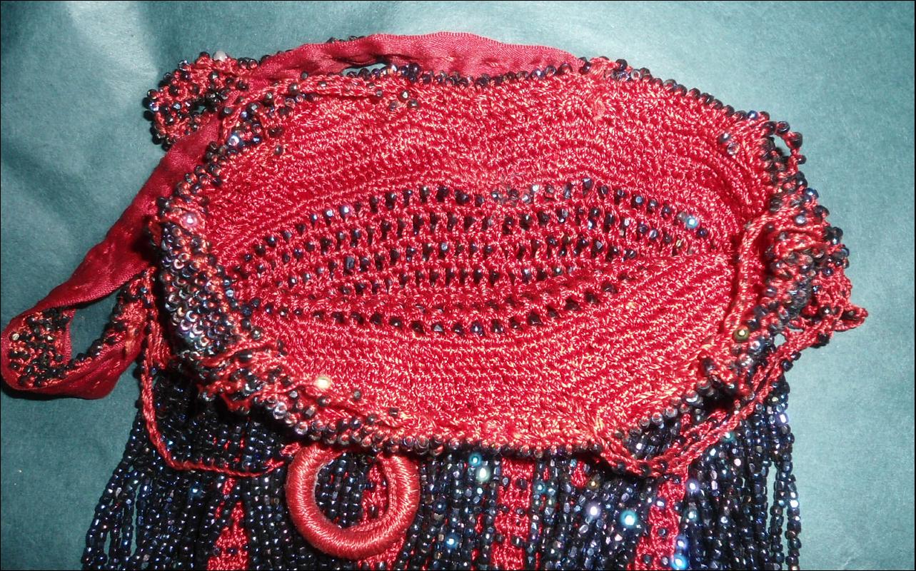 Vintage Beaded Flapper Hangbag