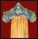 Oak Fluted Columns with Ionic Capitals