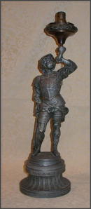 Newel Post Light of a Spanish Soldier