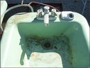 Fire King Green Barber's Sink