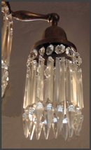 Crystal & Brass Hanging Light Fixture