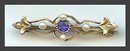 Sapphire & Seed Pearl Pin