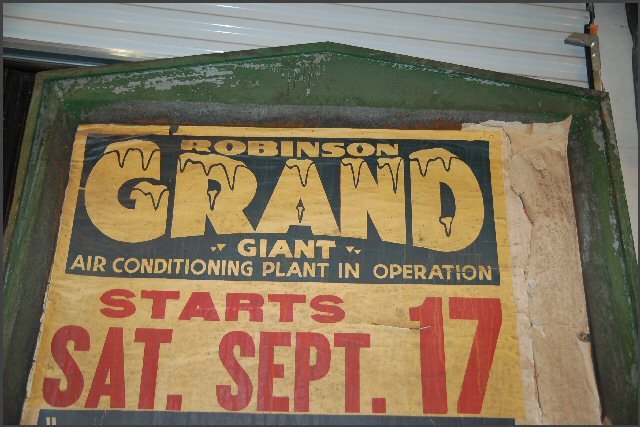 Large Theater Sign Advertising Air Conditioning!