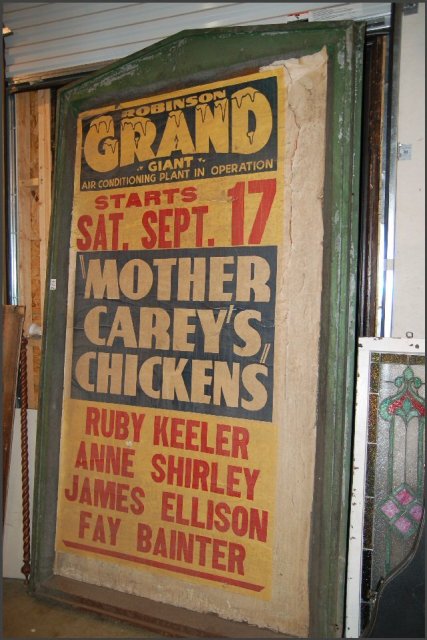 Large Theater Sign Advertising Air Conditioning!