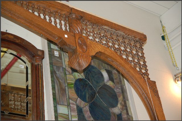 Carved Wide Span Fretwork/Oak