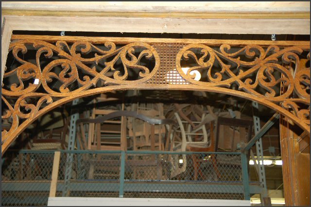 Oak Fretwork with scrollwork