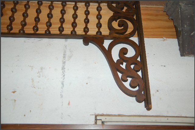 Oak Fretwork with scrollwork, balls and spindles