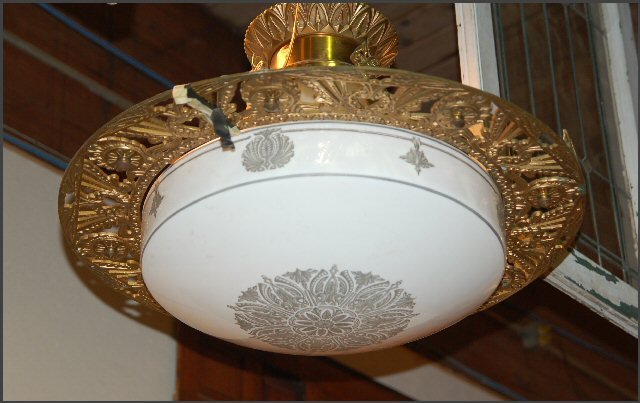 Art Deco Pendant Light , Round