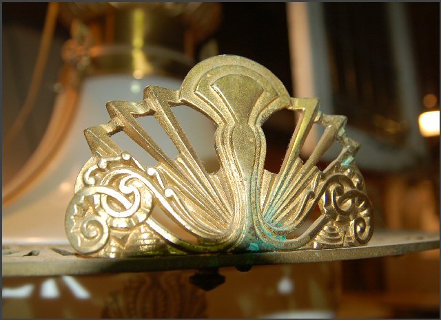 Art Deco Pendant Light , Round