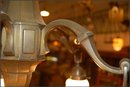 Five Light Chandelier w/ Torch Globes