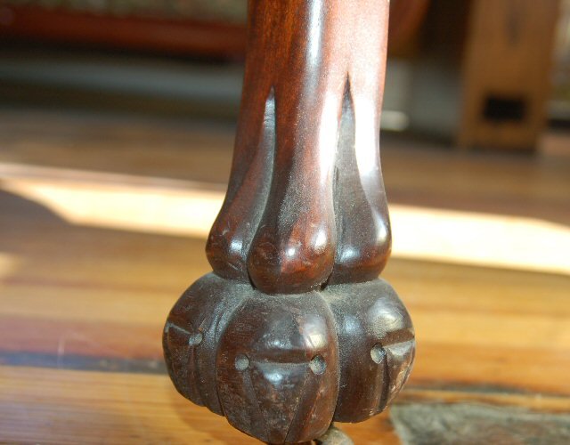 Chair, Mahogany with Floral Print