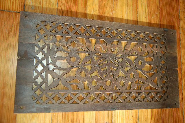 Wood Scrollworked vent cover