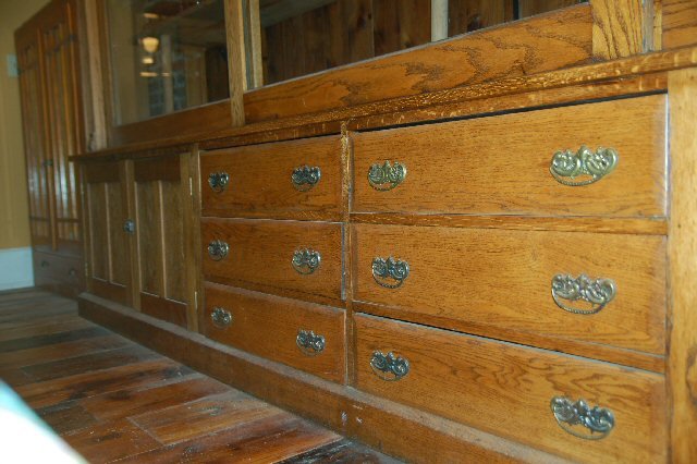 Large Oak Showcase
