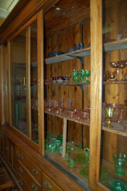 Large Oak Showcase
