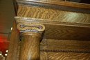 Oak Mantel w/ Beveled Mirror