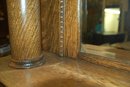 Oak Mantel w/ Beveled Mirror