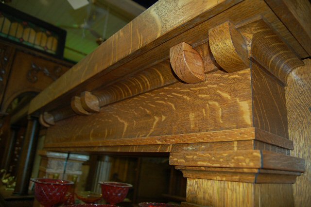 Oak Mantel w/o mirror