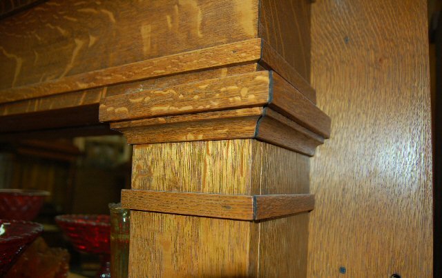 Oak Mantel w/o mirror
