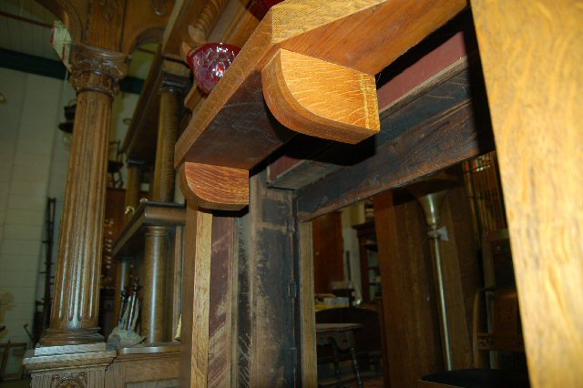 Oak Mantel w/o mirror