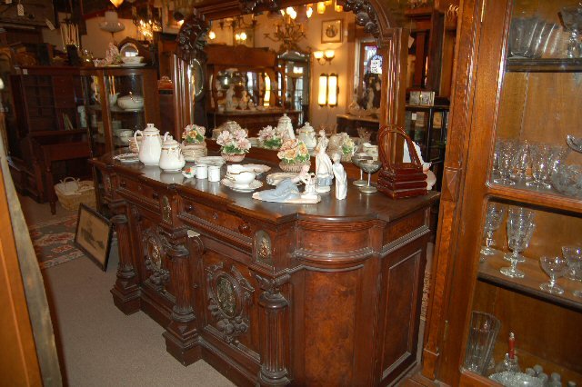 Ornate Walnut Buffet