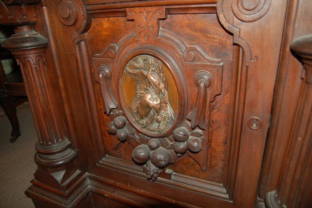 Ornate Walnut Buffet