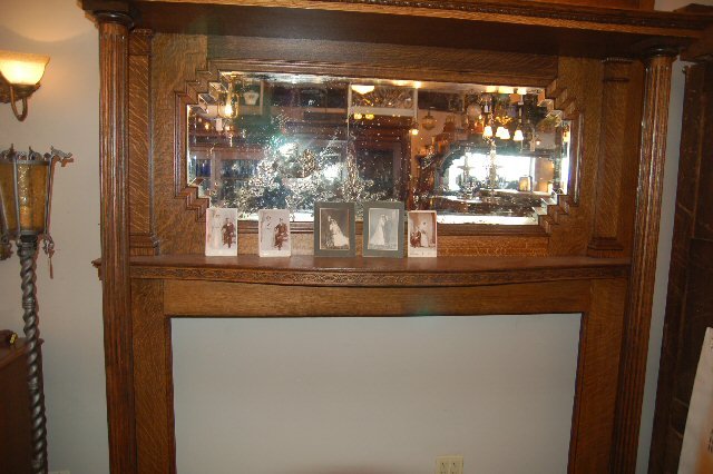 Oak Fireplace Mantel