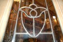 Wood entry door w/ beveled glass
