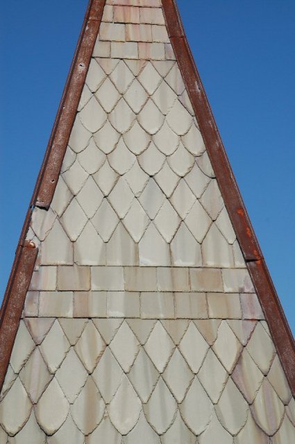 Steeple with Slate Shingles